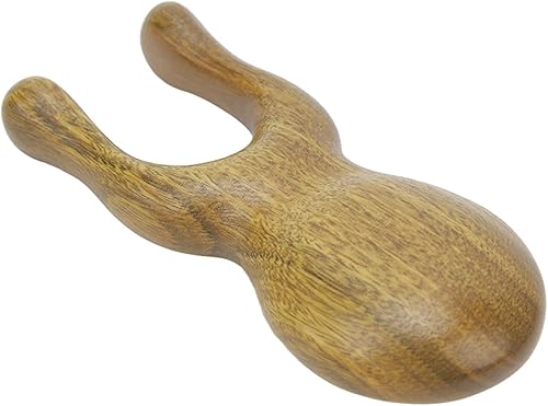 Miniatura 7 de Masajeador portátil de sándalo Gua Sha para cara y cuerpo, alivia la tensión, multifuncional, compacto, ergonómico con material de sándalo para cara