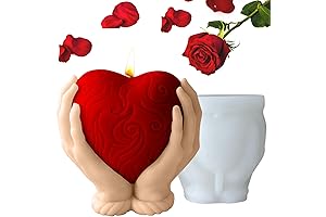 Heart Mold for Candles 3D Love Silicone Mould Valentine's Day Resin Casting Mold