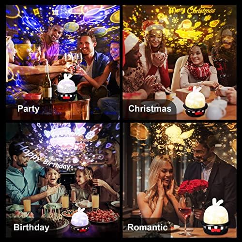 Nice Dream Star Night Light Projector, Baby Lights Galaxy Projector with Remote Control, 360° Rotation Timer Projector Light for Kids Girls Boys, Birthday Christmas Gifts Bedroom Decor (Black)