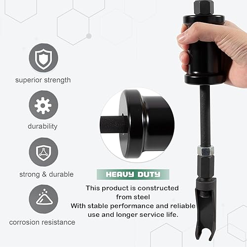 Miniatura 3 de 7121 Herramienta extractor de inyector de combustible, extractor de boquillas, para estuche, Caterpillar, GM, Waukesha y motores diésel blanco