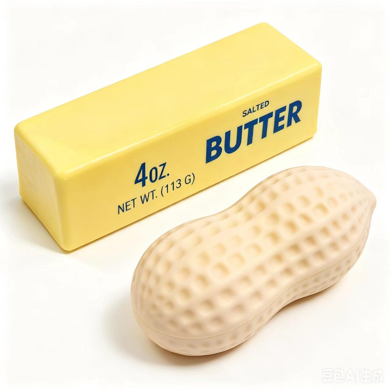 2PC Butter Squishy Squish Toys,Slow Rebound Cute Butter Squeeze Stress Balls,Portable Decompression Squeeze Butter Toy, Anxiety Relief Fidget Toy for Kids Adults Office Home(Cheese and Peanut)
