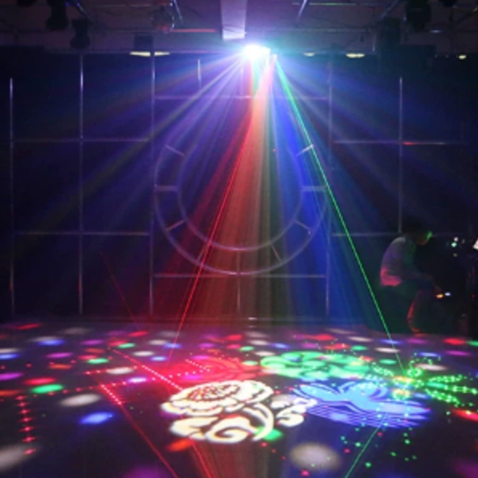 Lámpara Efectos para Fiesta con Asa Integrada y Cuerpo Rectangular Compacto Acuada para coración Espacios Interiores y Reuniones, Remoto