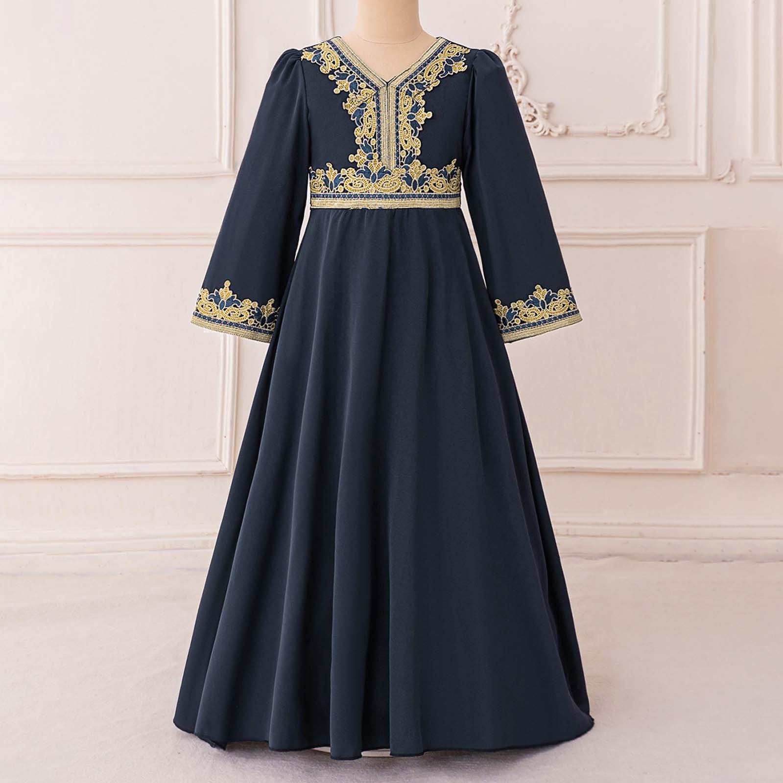Generisch Robe Abaya élégante 2026 pour filles pour les occasions festives, par exemple pour baptême ou soirée