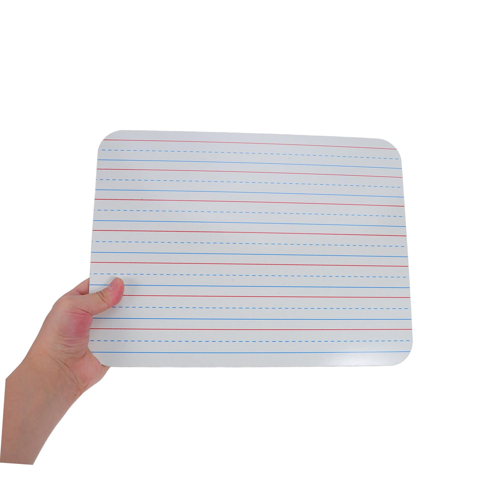 Hemobllo Tableaux Blancs Effaçables à Sec avec Lignes Lot de 5 Support D'écriture Claire, Facile à Effacer et Réécrire, Planche Haute pour Enseignants et Étudiants