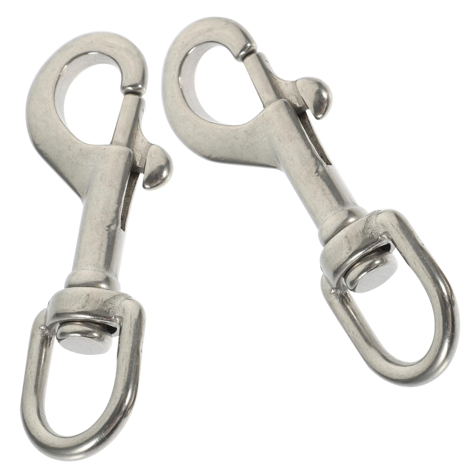 BESPORTBLE 2pcs Stainless Steel Swivel Snap Hooks for Dog Leash Heavy Duty Diving Hook for Outdoor Sports