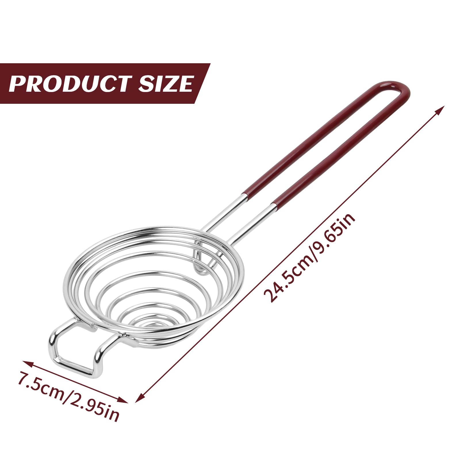 Separatore Di Uova In Acciaio Inox - Per Tuorlo E Albume, Design A Spirale, Facile Da Pulire