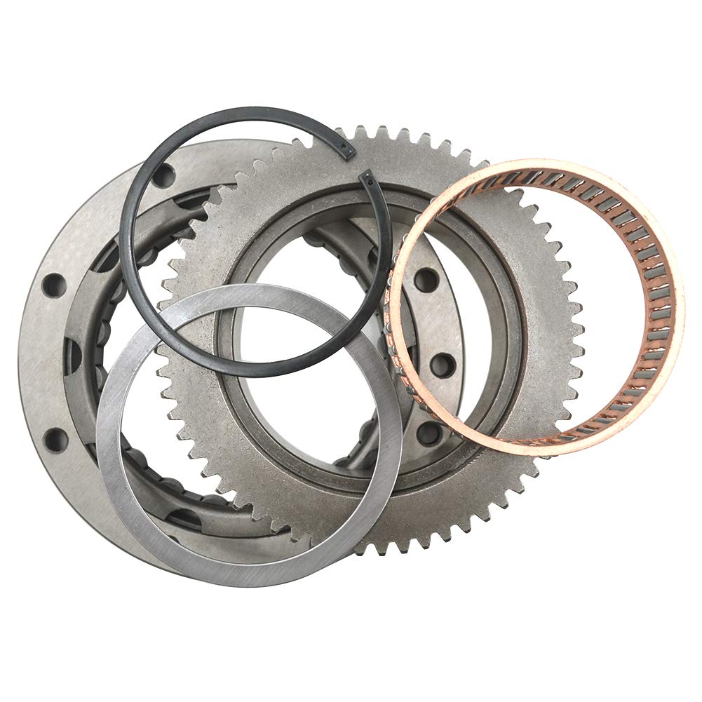 AHL Starterkupplung Anlasser Freilauf mit Starterzahnkranz für Yamaha V-star XVS1100 1999-2009 / Yamaha XVS1100 Drag Star 1100 Classic 2000-2008