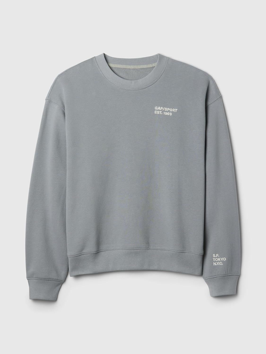 GAP mens Mini Logo Crewneck Sweatshirt - Image 5
