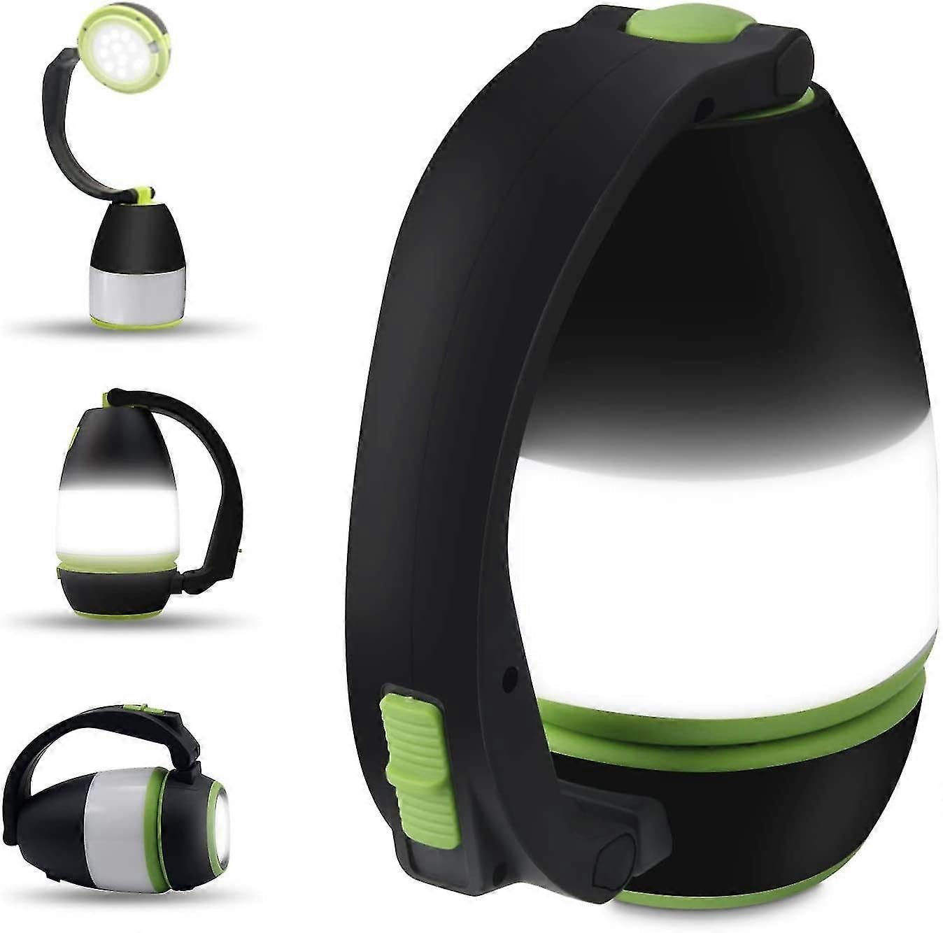 Joyhappst Image Color Torch Lamp Camping Rechargeable 3 In 1 Table Lamp Tent Flashlight Deformable Work Lamp With 2000Mah Battery Led