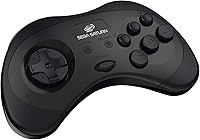Vista 3 de Retro-Bit Official Sega Saturn 2.4 GHz Wireless Controller for Sega Saturn, Sega Genesis Mini, Switch, PS3, PC, Mac - Includes 2 Receivers & Storage