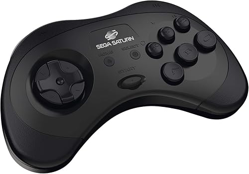 Miniatura 3 de Retro-Bit Official Sega Saturn 2.4 GHz Wireless Controller for Sega Saturn, Sega Genesis Mini, Switch, PS3, PC, Mac - Includes 2 Receivers & Storage