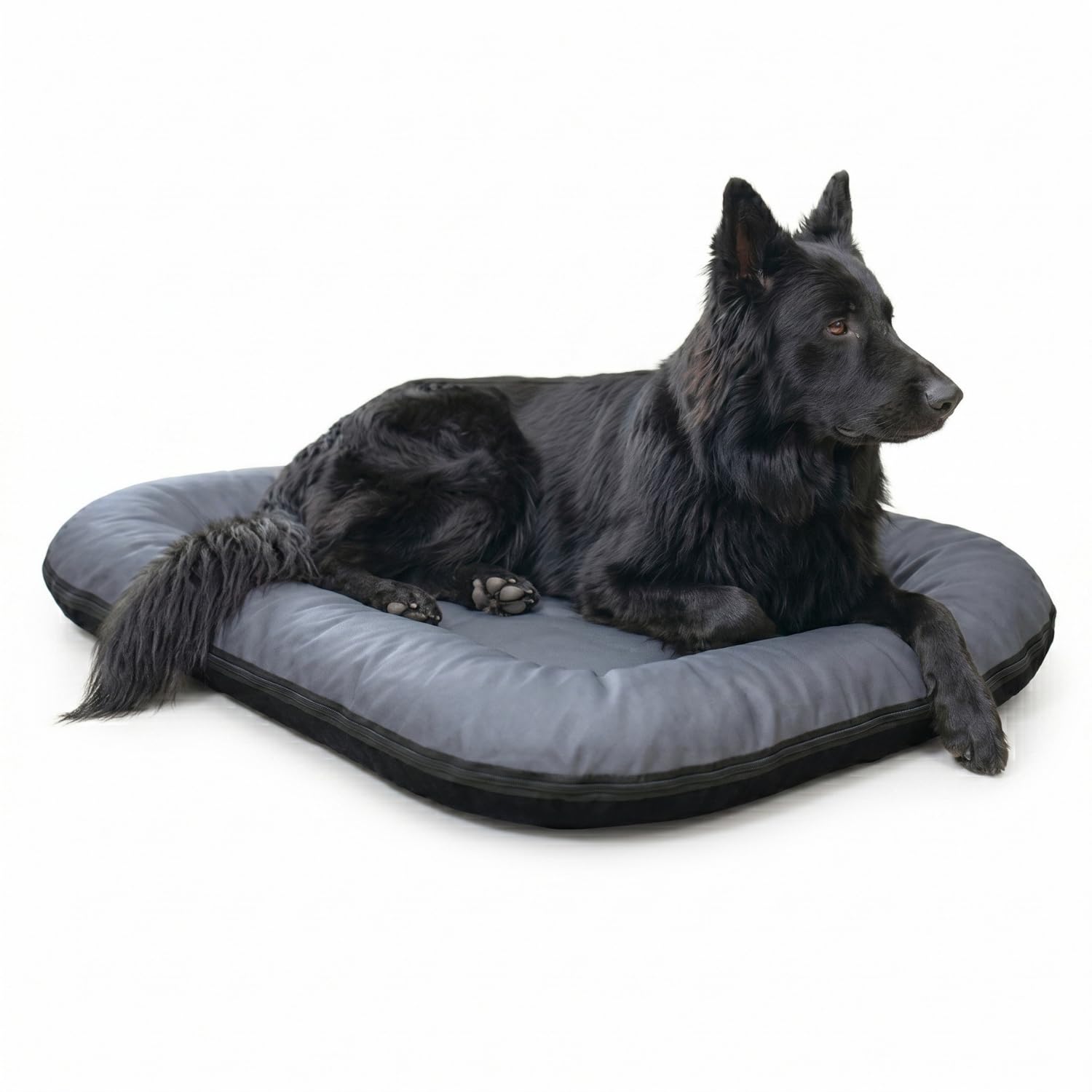 4L Textil Hundebett Kunstleder Hundematratze Hundekissen große Hunde | Wasserabweisend | Abwischbar | Robust