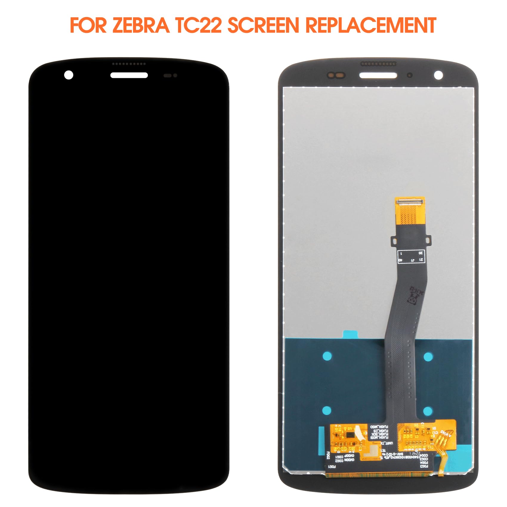 AGCUT LCD Écran pour Zebra TC22 / TC27 Écran de Rechange LCD Display pour Zebra TC22 / TC27 Ecran Replacement Digitizer Touchscreen Tactile Montage Complet avec Réparation Kit