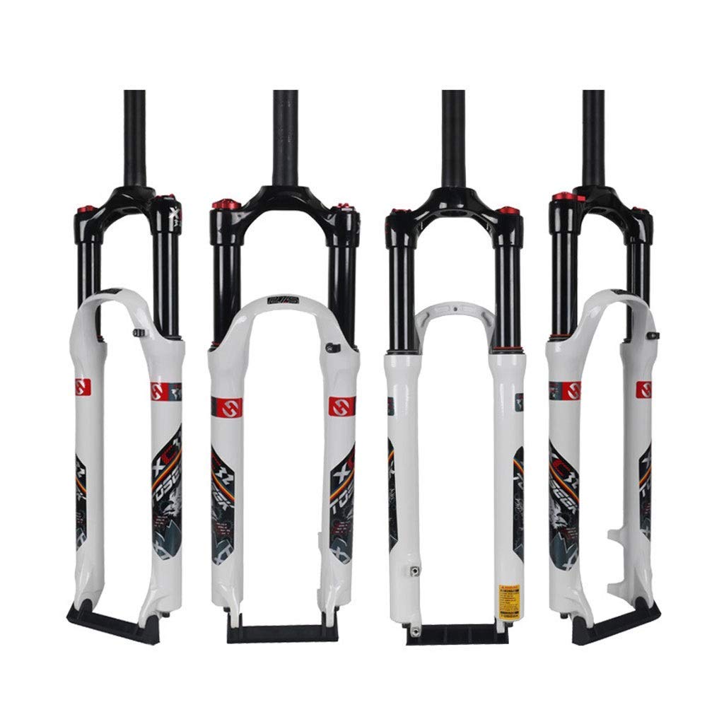 Horquilla de suspensión de Ciclismo de 27,5", Ajuste de amortiguación de Control de Freno de Disco de aleación de Aluminio MTB de 29 Pulgadas, Recorrido de 100 mm de 1-1/8"