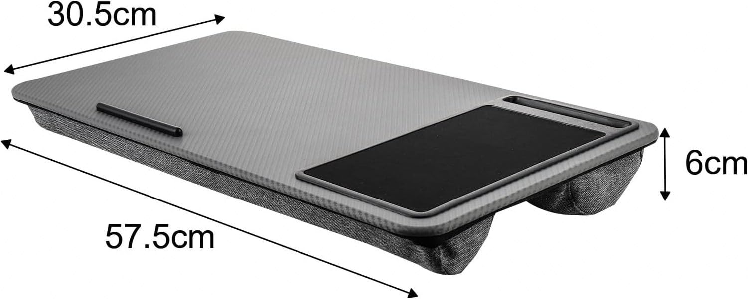 Support d'ordinateur portable pour lit et canapé, 57,5x30,5x6 cm