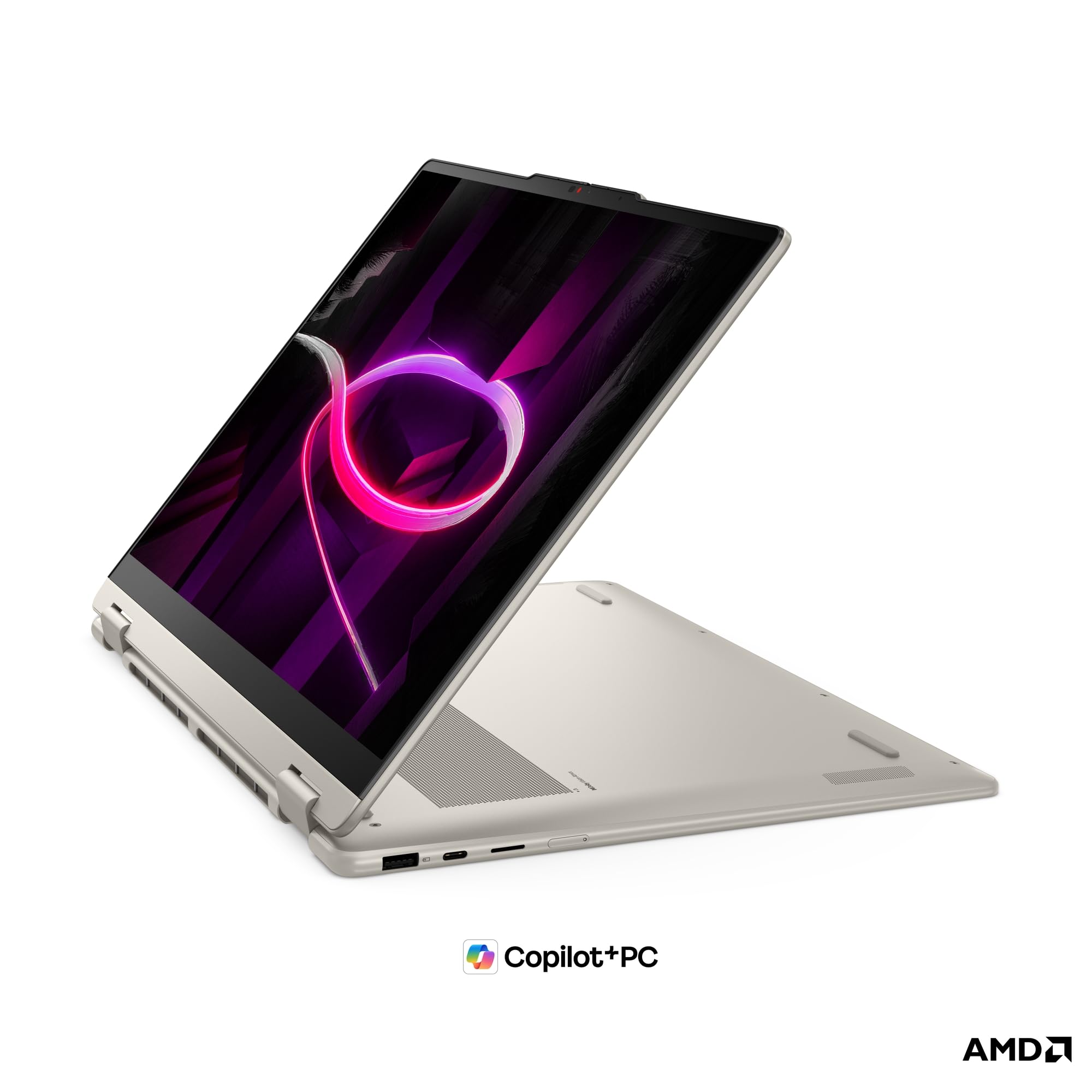 Lenovo Yoga 7 2-in-1 Laptop | 16" 2.8K OLED Touch Display | AMD Ryzen AI 7 445 | 32GB RAM | 1TB SSD | UMA Intel Grafik | Windows 11 | QWERTZ | Seashell | 3 Monate Premium Care