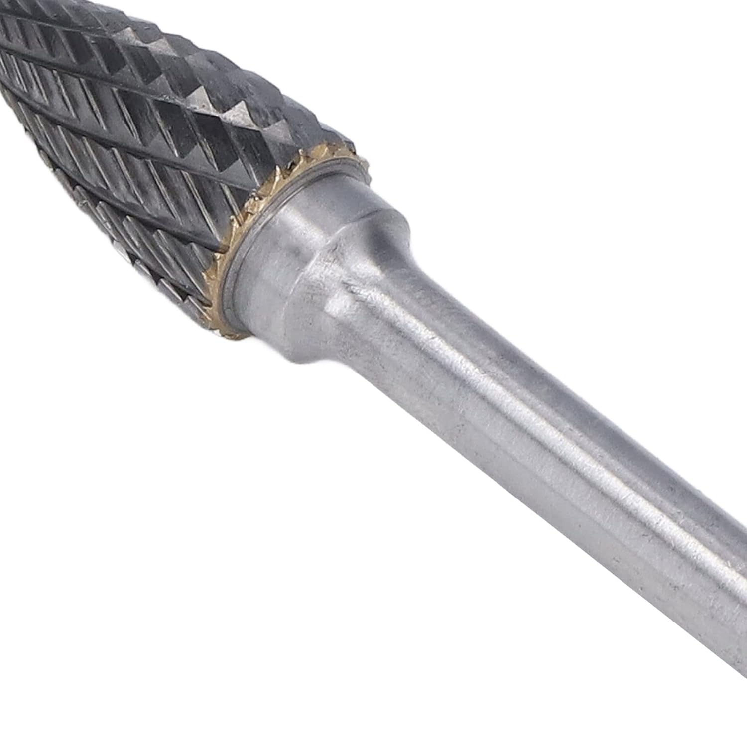File Burr, Premium Tungsten Carbide Double Cut Die Grinder Bit with 6mm Shank for Metalworking and Wood Carving