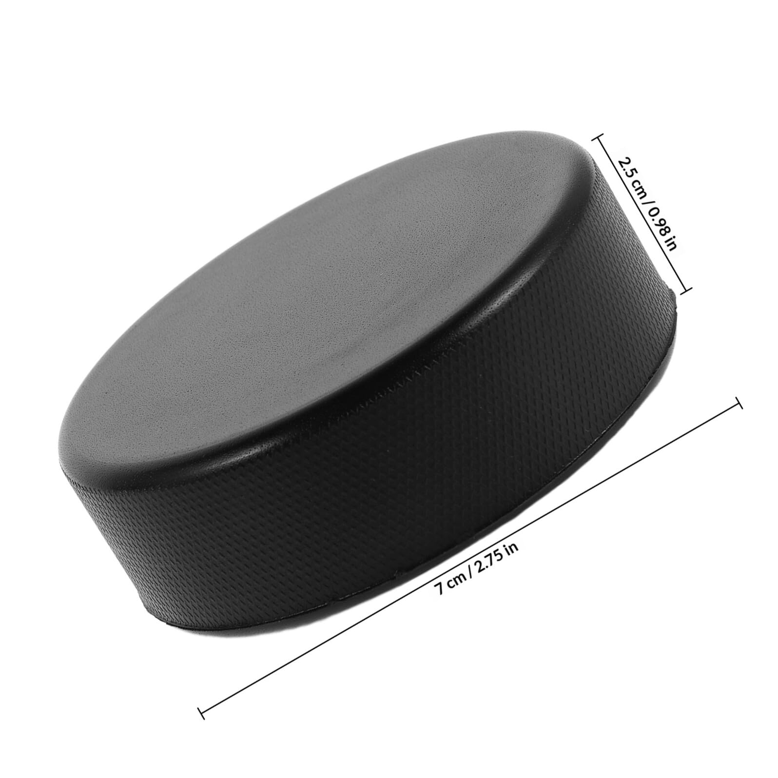 PACKOVE 20 Leichte Hockeypucks aus Pu für Training und Straßenhockey Schwarz Vielseitig Einsetzbar für Indoor und Outdoor Training