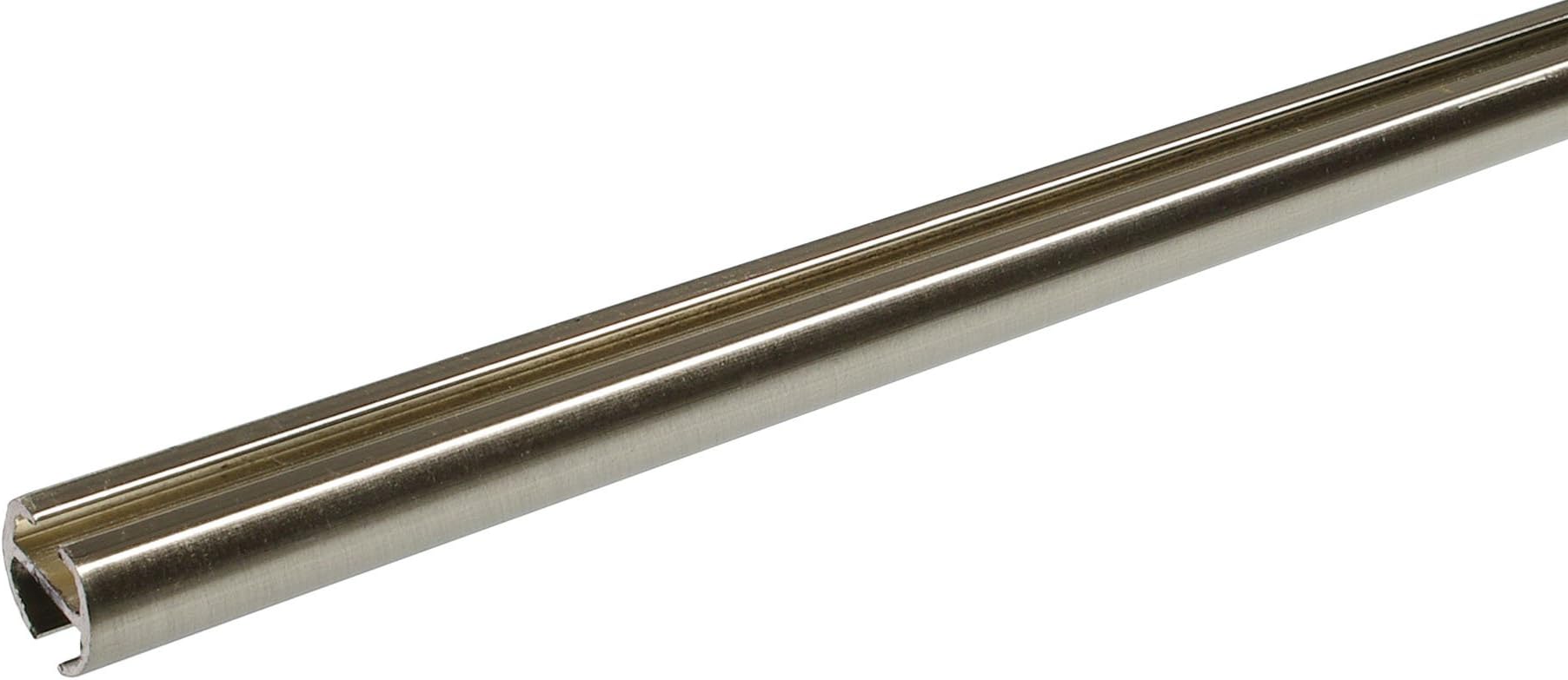 Liedeco Profile Pipe for Curtain Rods with Inner Track Horizontal Bar Diameter 16 mm Edelstahl Opti...