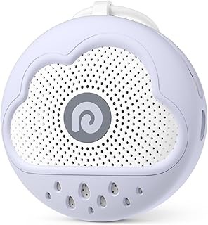 Dreamegg D11Max+ White Noise Machine Baby, Weißes Rauschen Baby mit Babysicherem und BPA-freiem Silikonbezug, 21 Beruhigende Klänge, Sturzsicher für Aktive Babys, Reisefreundlich für Kinderwagen