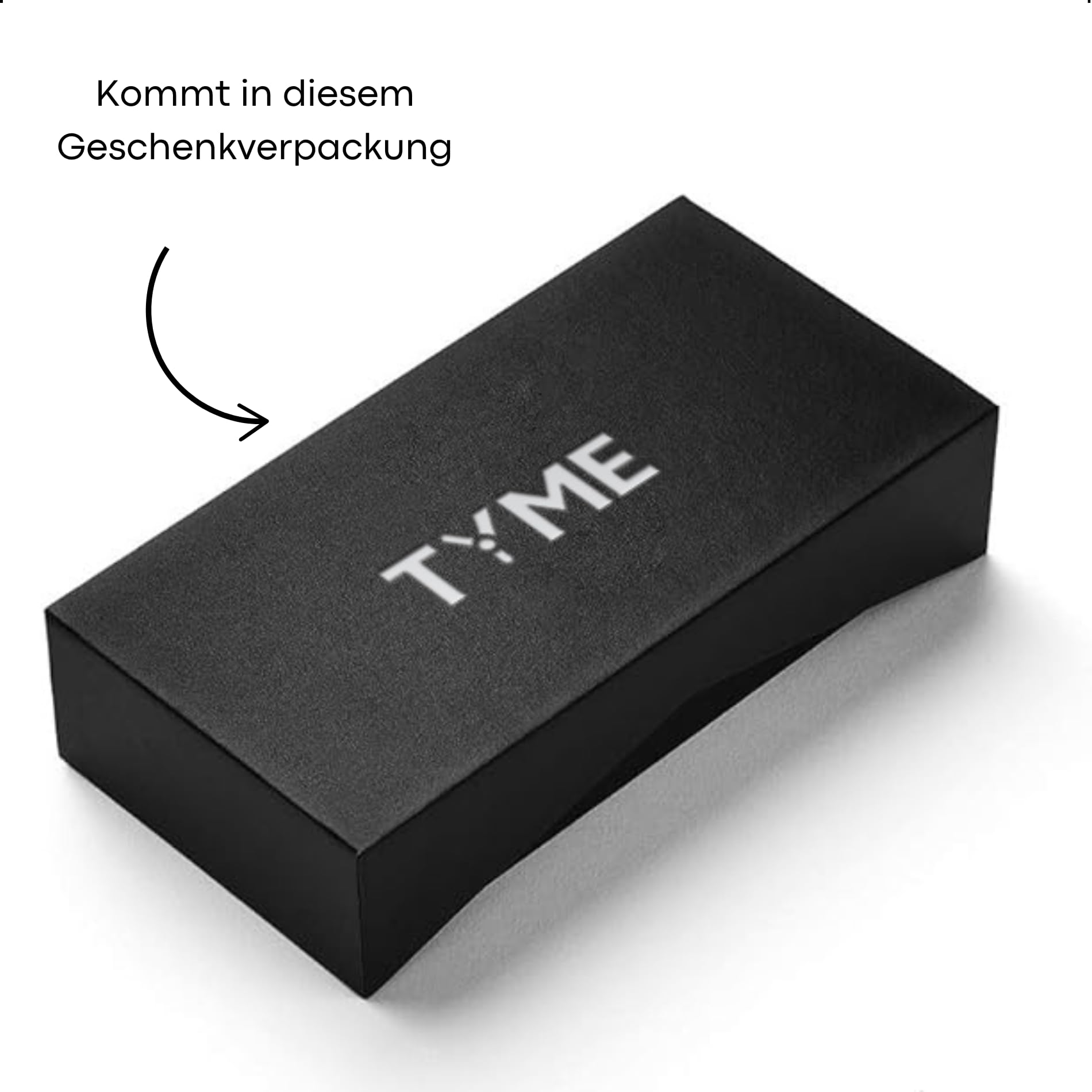 Tyme Cambridge Herren Uhr Analog Quarz mit Datum 30m Wasserdicht Klassische Armbanduhr für Männer mit Lederarmband Casual Design in Geschenkbox