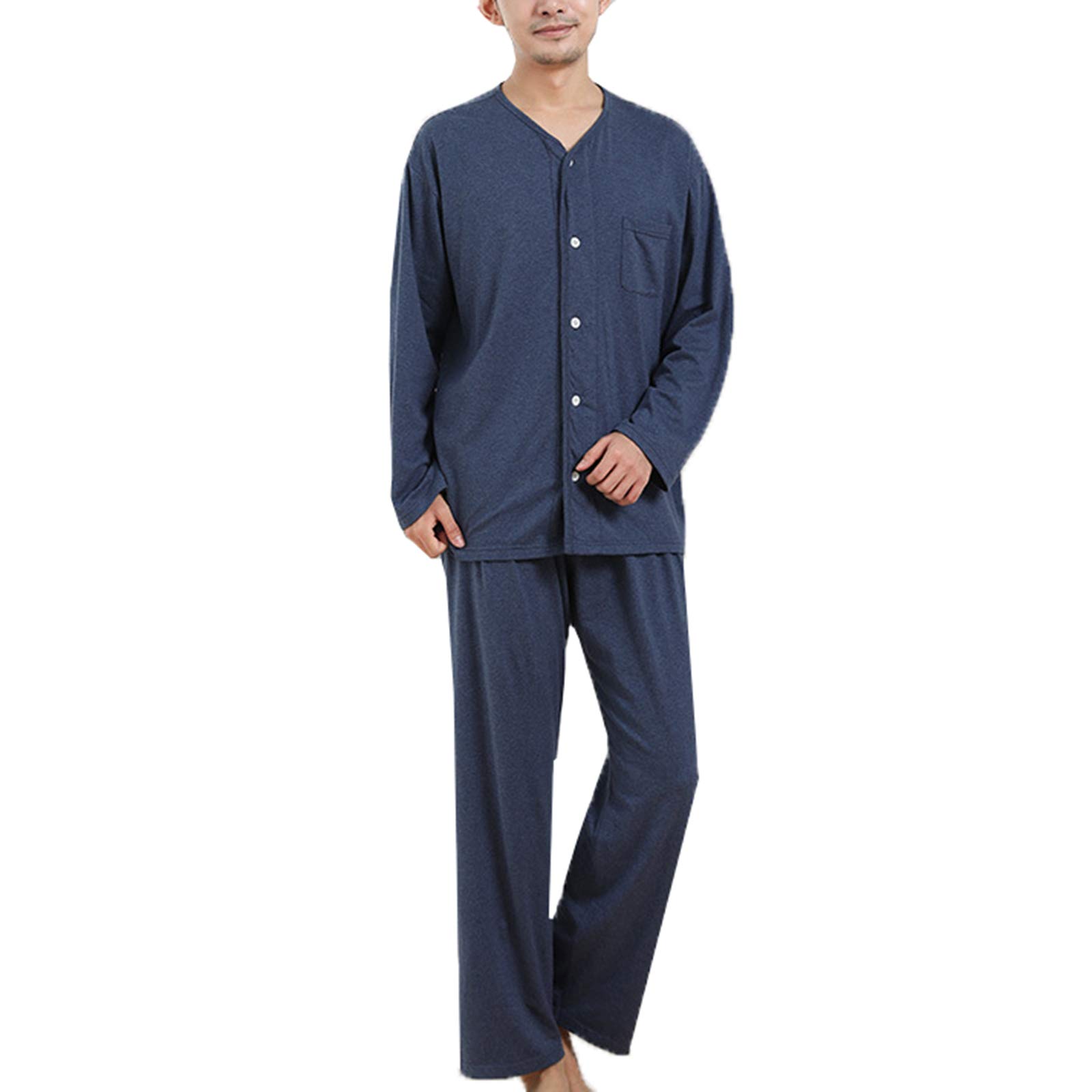 Pyjamas pour Hommes amples en coton évitant la transpiration 2XL