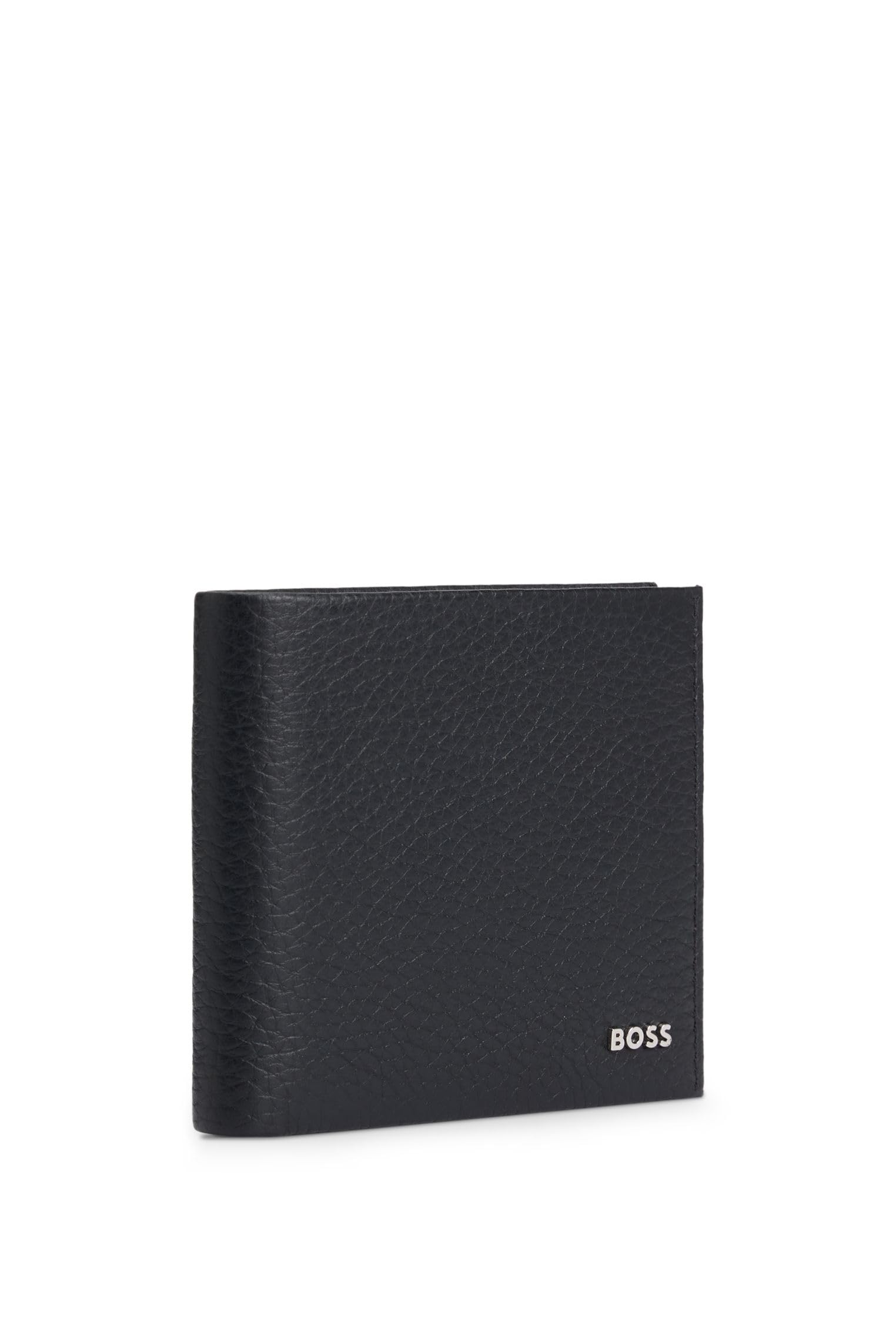 BOSS Herren New Crosstown 4ccC Geldbörse aus genarbtem Leder mit Logo-Schriftzug