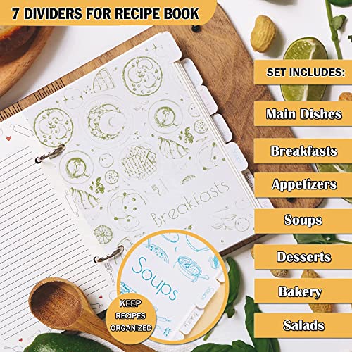 Enjoy The Wood Wooden Blank Recipe Book Binder - Personalized Recipe Notebook - Family Cookbook Journal Custom Sketchbook To Write In Organizer By Enjoy The Wood (Cakes, Large (A4)) #TOP7