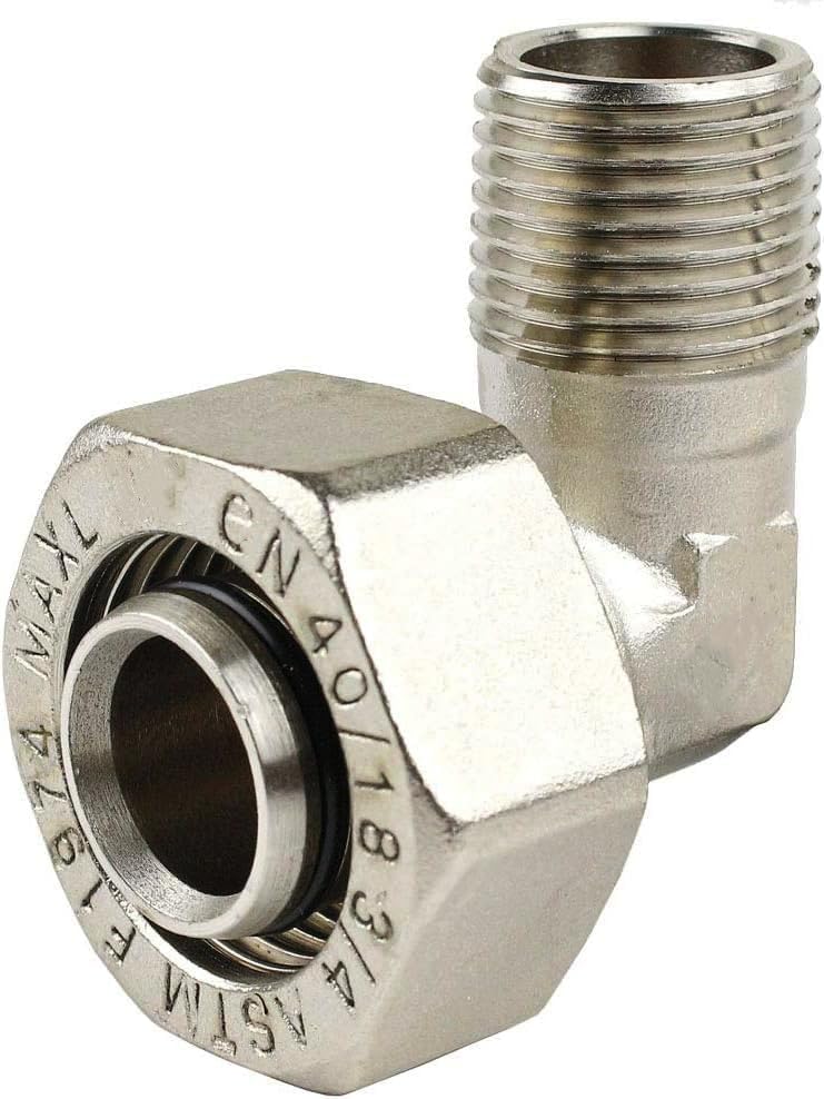 For Maxline 90 M8086 Degree Elbow Fitting 3/4 Tubing x 1/2" Male NPT Compressed Air Tubing