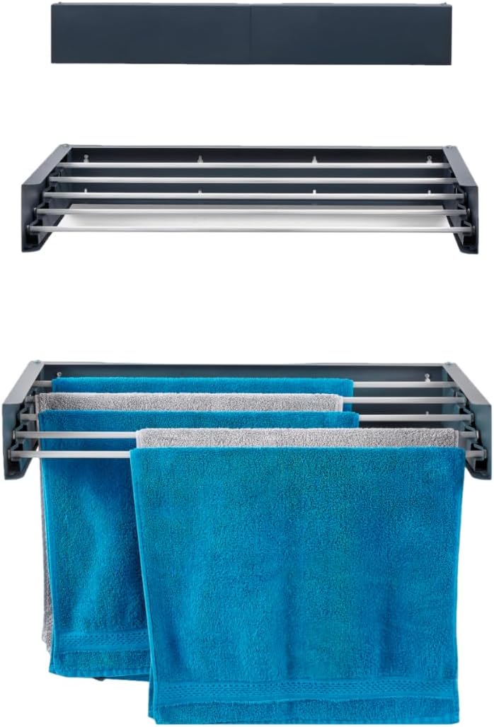 foxydry Hide Wall Mounted Clothes Airer Balcony Wall Mounted Clothes