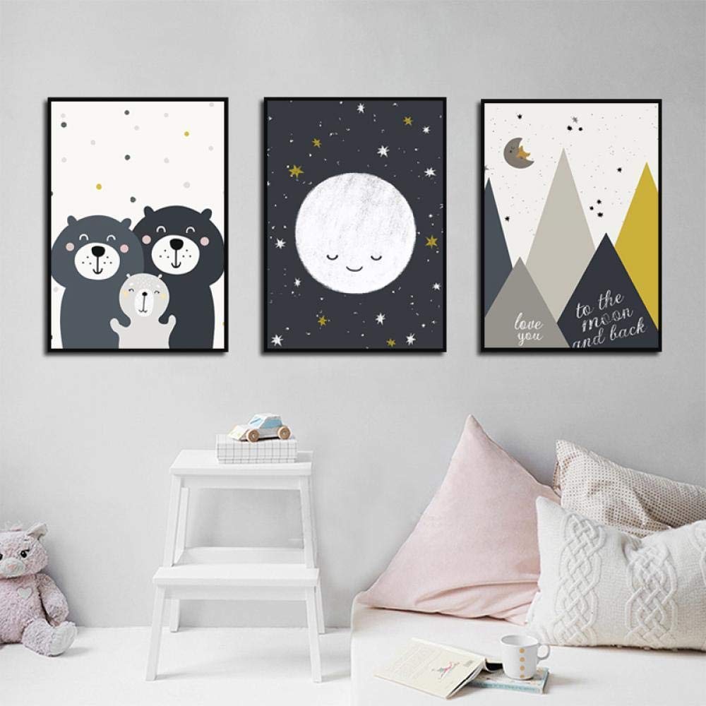 Carta da parati per bambini, animali con palloncino 364x270cm | Maisons du Monde