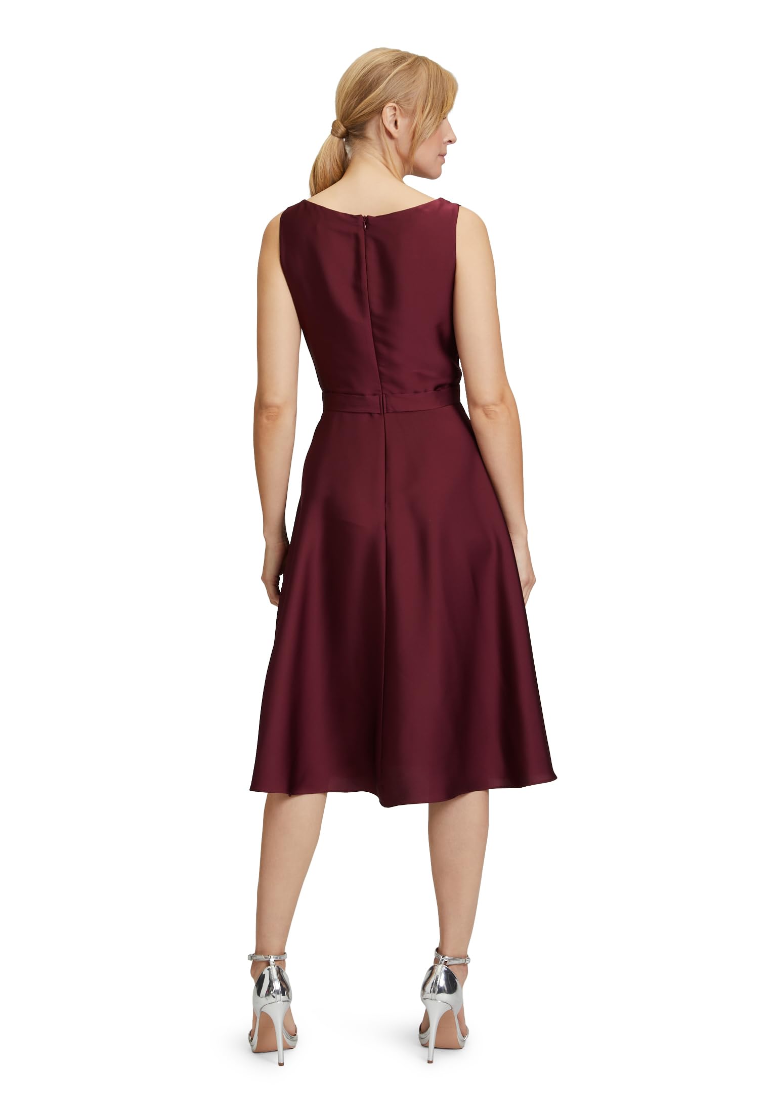 Vera Mont Sukienka damska, sukienka koktajlowa, Deep Wine, 46