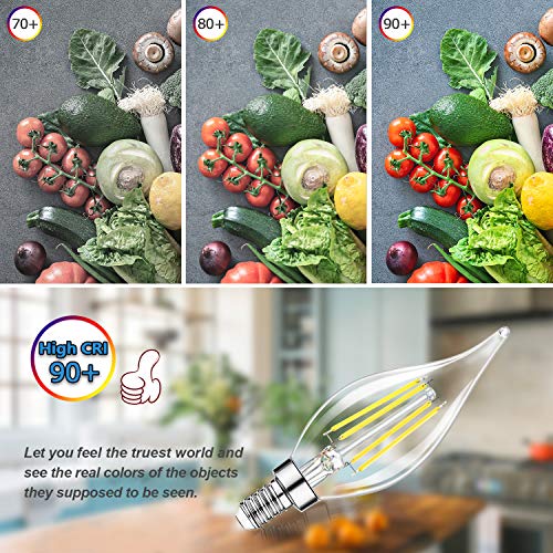 image for TOBUSA Dimmable E12 Candelabra LED Bulbs 60 Watt Incandescent Equivale
