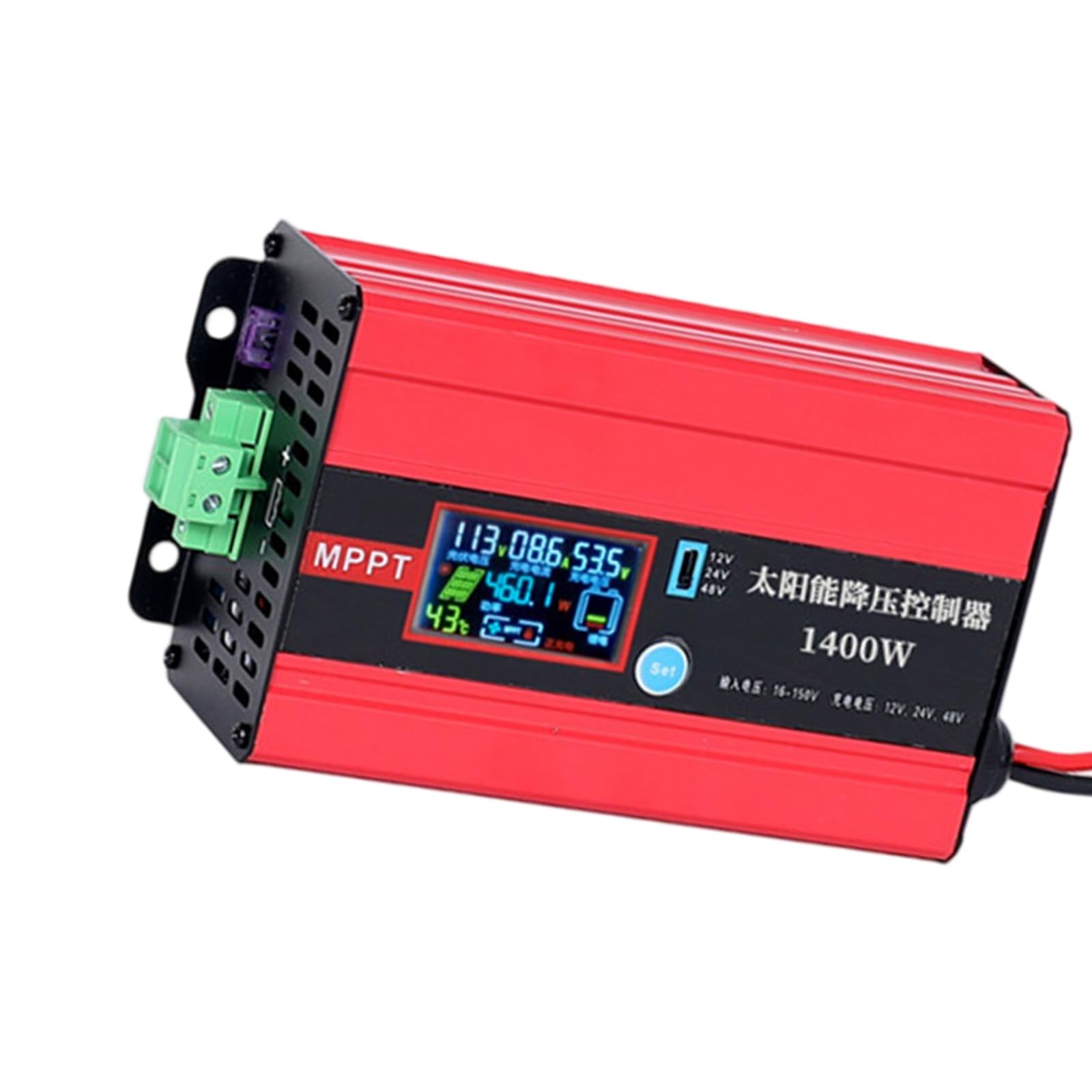 Strong ABS MPPT Solar Power Regulator for 12V and 24V Battery Setups Commercial Solar Fee Device