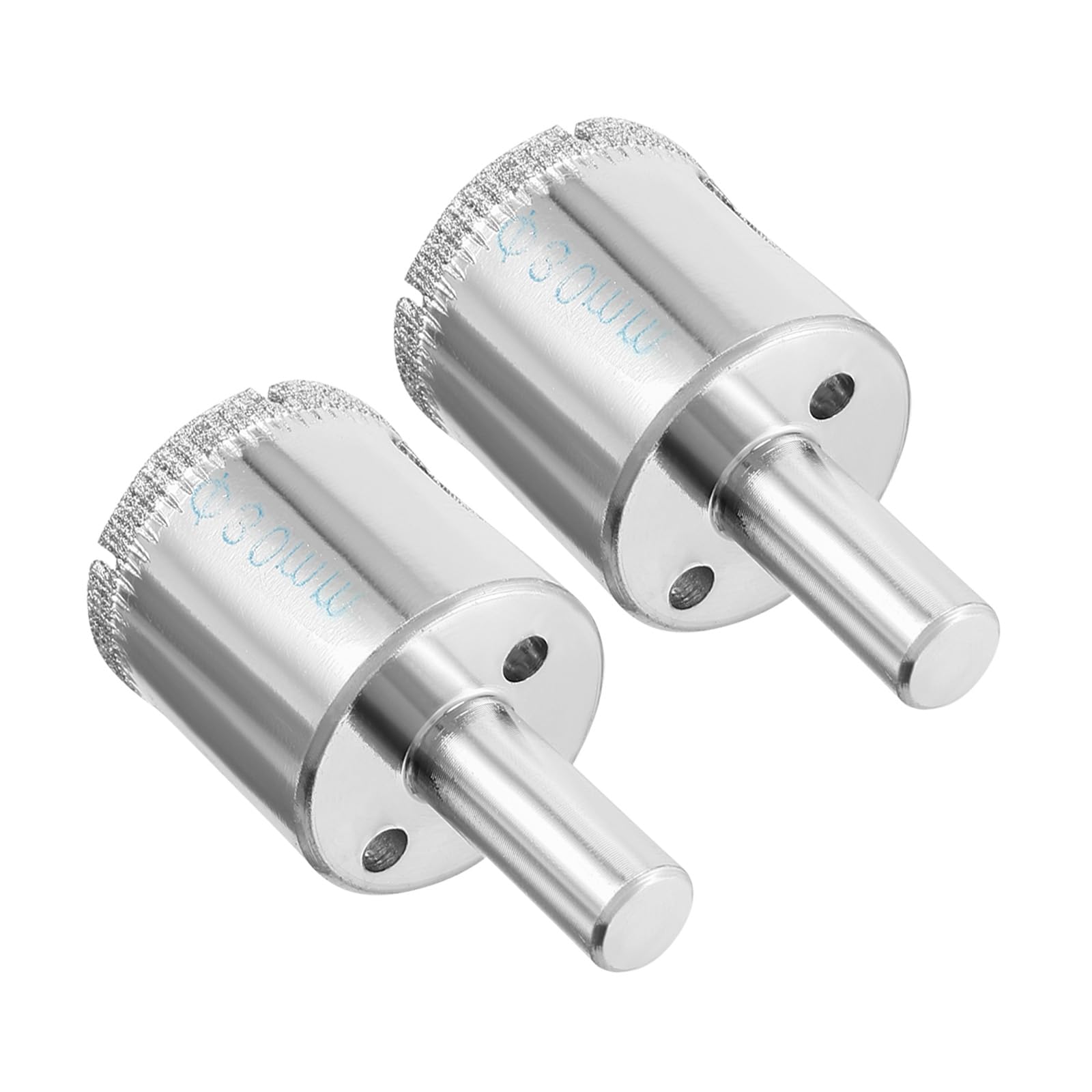 CoCud Diamond Drill Bits, 30mm Cutting Diameter, Nickel-Plated Coating Diamond Core Drill Hole Saws - (Applications: for Glass Precision Drilling Bits