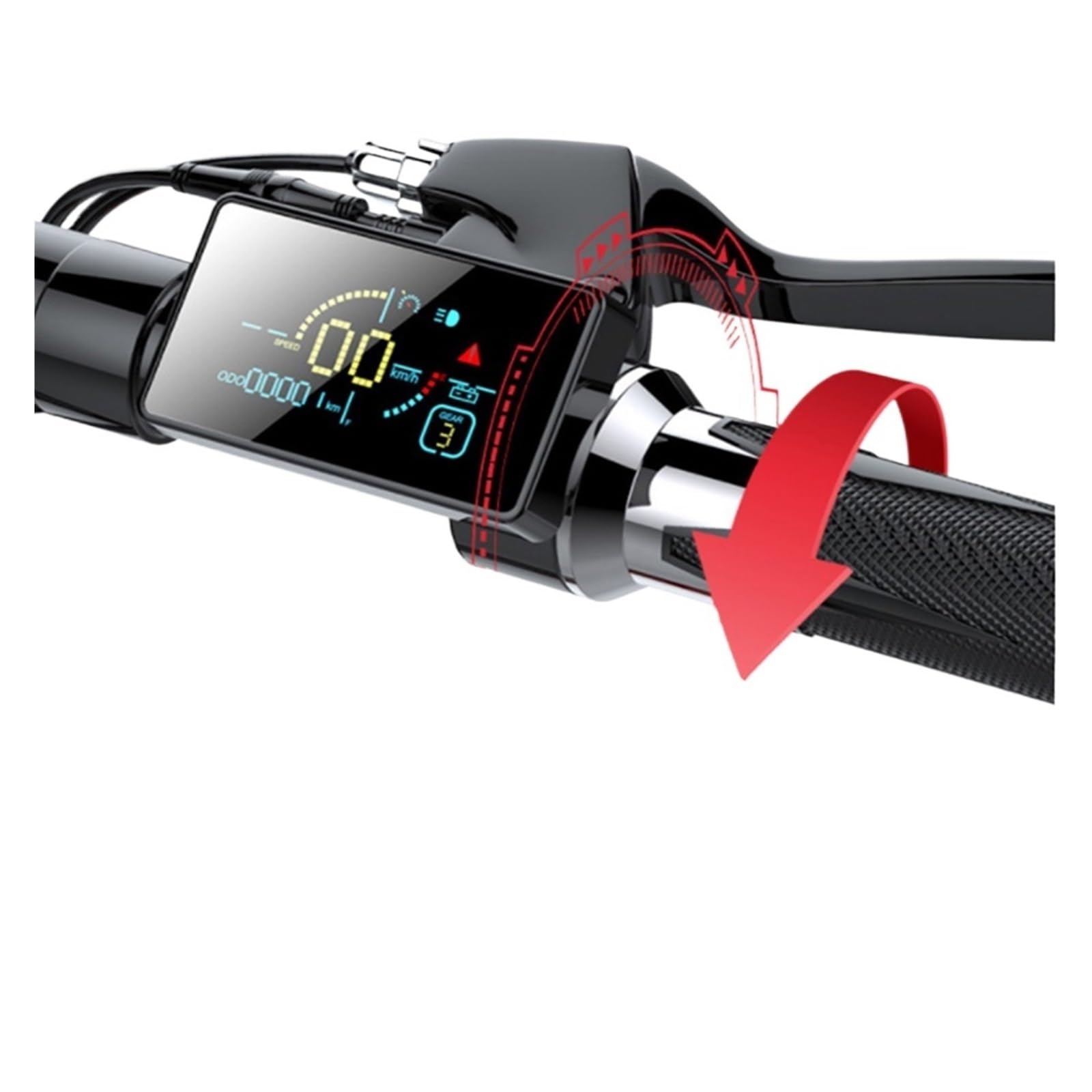 Interruttore acceleratore for scooter elettrico TF-500 Display LCD Controller brushless 36V 48V, for Kugoo, for strumento LCD M4 Pro TF-100 Cruscotto per scooter elettrico(36V 16a)