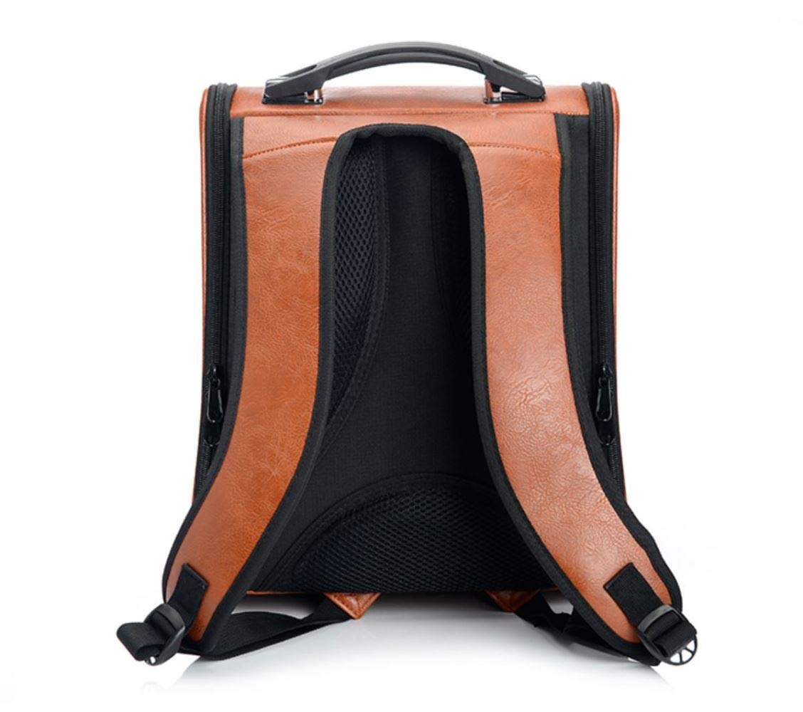 Tragbarer Reise-Rucksack für Haustiere, Weltraumkapsel-Design, wasserdichter Handtaschen-Rucksack für Katzen und kleine Hunde, von Fluggesellschaften zugelassener Haustier-Rucksack (braun)