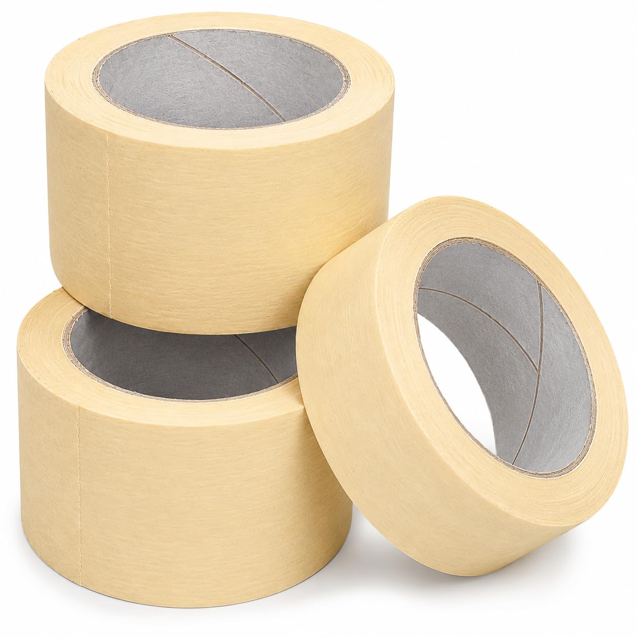 ASBOW Masking Tape 48mm x 50m, Multipurpose Decorating Tape for Painting, Edge Protection, DIY, Crafts and Home Improvement