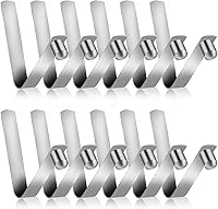 Vista 8 de Sliverdew Paquete de 12 clips para poste de tienda, acero inoxidable de 0.315 in, broche de resorte, paleta de kayak, tienda de campaña, parasol