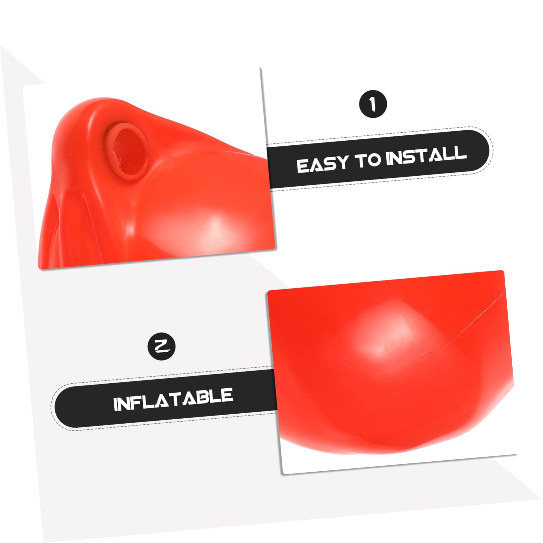 KOMBIUDA Aufblasbarer Bootspuffer Aus PVC-Material Uv-beständig Und Robust Zum Anlegen An Yachten, Booten, Anlegestellen Und Stegen, Einfach Aufzublasen, Verwenden, Leicht Und Tragbar
