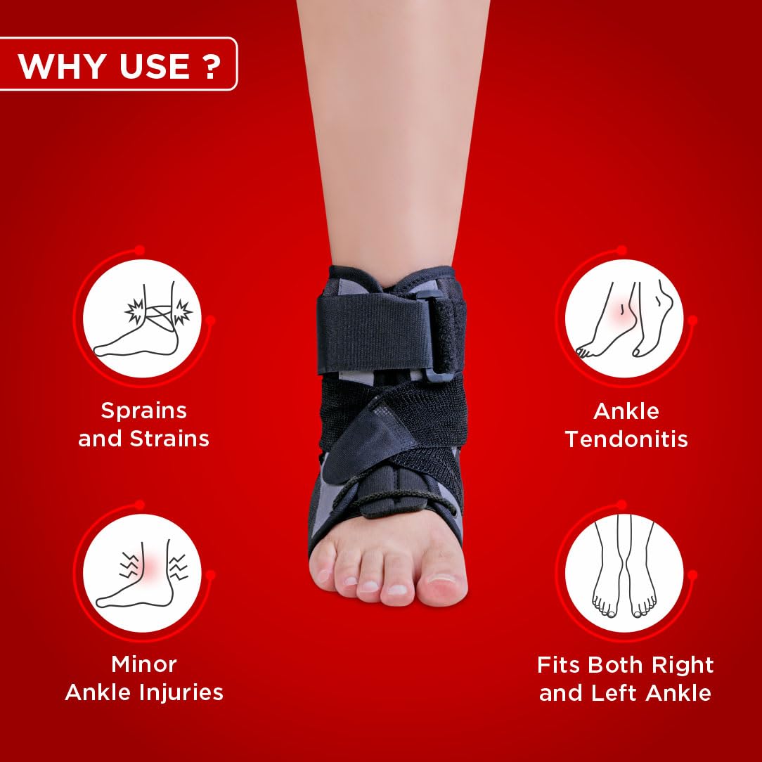 Dr.Ortho Ankle Brace Lace Up with Adjustable Strap - Image 3 thumbnail
