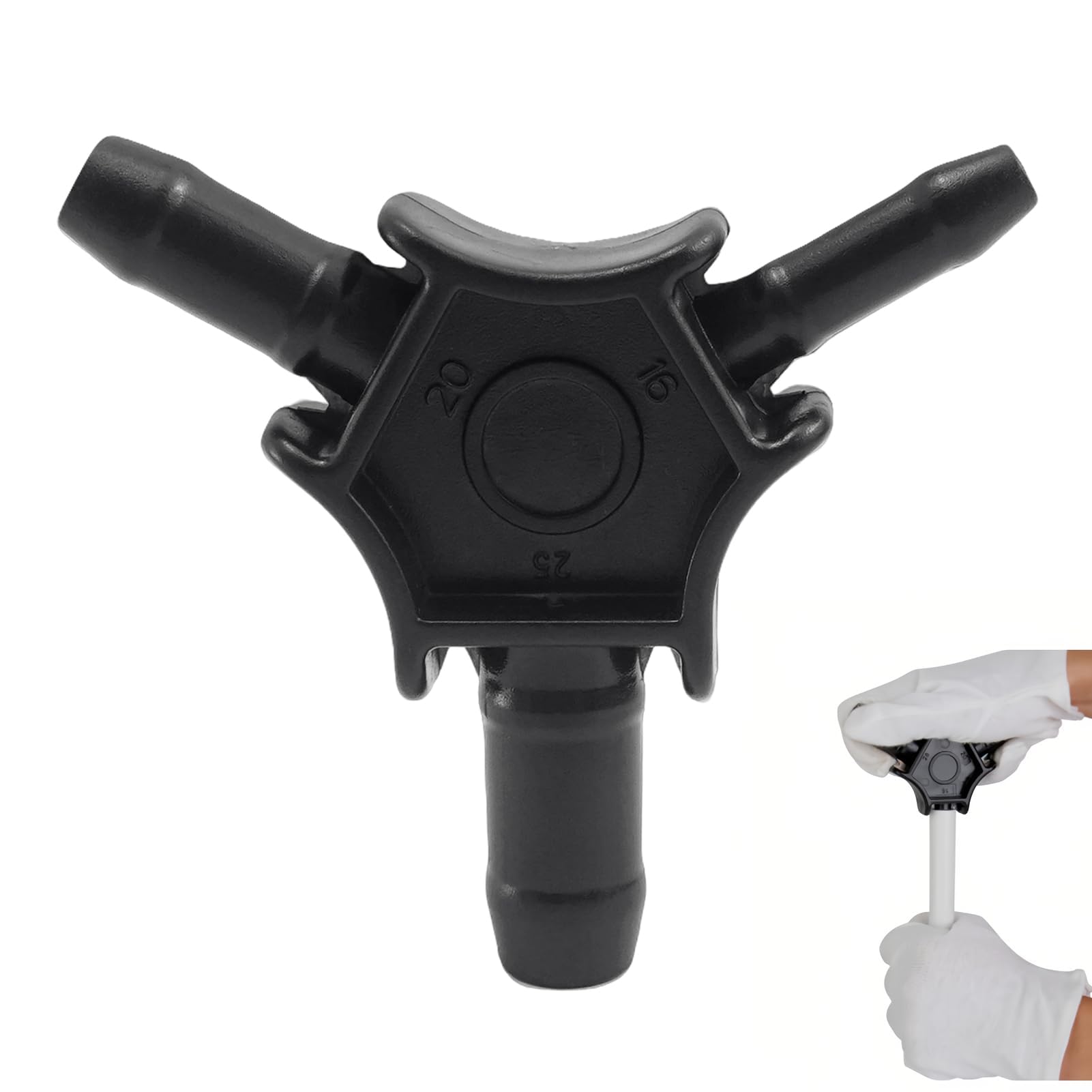 Desbarbador multicapa y calibrador, diámetro Ø16-Ø20-Ø25, herramienta de fontanería multifuncional para tubo multicapa y tubo compuesto, desbarbador con mango ergonómico