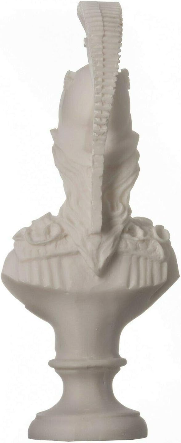 Athena Pallas Sculpture Bust Minerva Ancient Greek Goddess Alabaster 7.9"