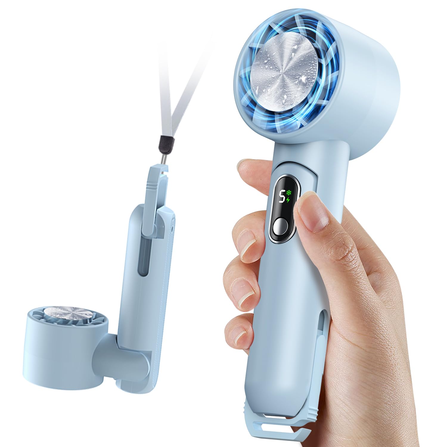 ハンディファン 冷却プレート 【1秒瞬間冷却 モバイルバッテリー機能】 携帯扇風…