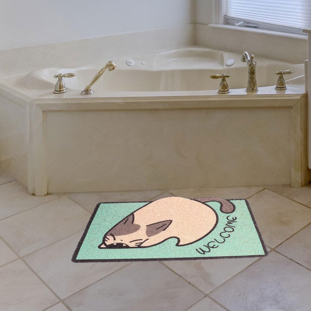 Alipis 2piezas Alfombrilla De Baño Absorbente Alfombras De Baño Antideslizantes Alfombras Gruesas y Flexibles
