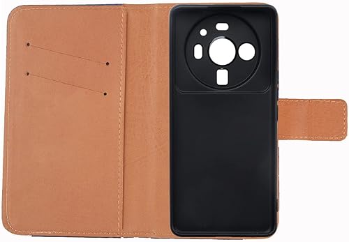 Miniatura 2 de Pattern Wallet Design Flip PU Leather Cover Skin Protection Case TPU Silicone Shell for Xiaomi 12S Ultra 6.73" (Wolf)