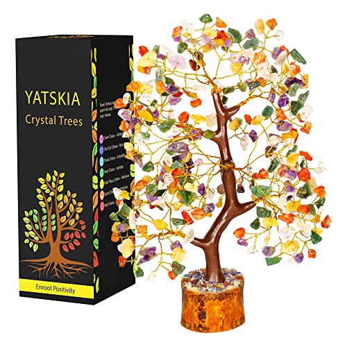 Chakra Tree - Chakra Tree of Life, Healing Crystals, Crystal Tree, Spiritual Gifts for Women Stones, Home Decor Gifts, Chakra Crystals Chakra Gemstone Tree - Feng Shui DÃ©cor - 7 Chakra Trees of Life