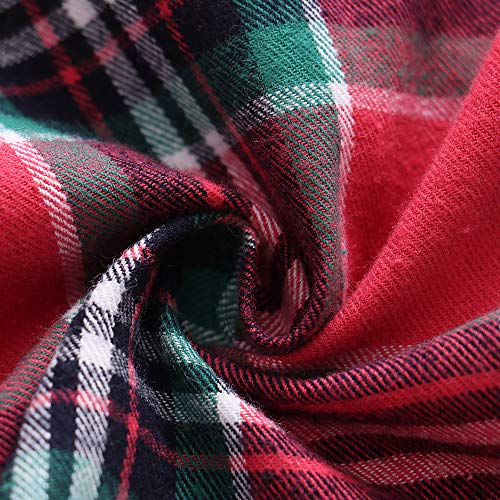 Image of Phorecys Girls' Plaid Flannel Shirt Long Sleeve Button Down Buffalo Checkered Shirt 2T-10 Years