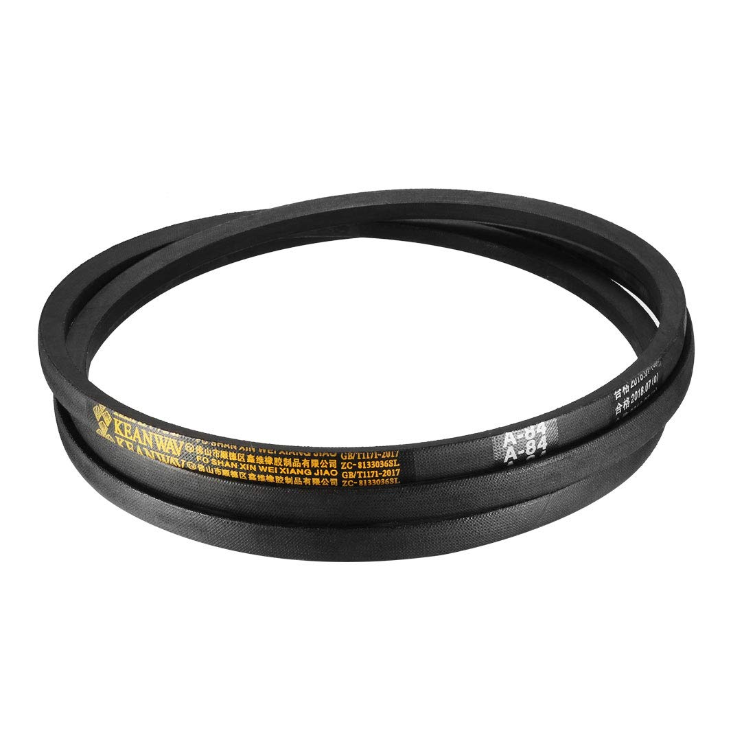 sourcing map A84 Courroies Trapézoïdales d'Entraînement 84" Longueur Intérieure 13mm Largeur 8mm Épais JIS Courroie de Transmission en Caoutchouc à Section A Standard