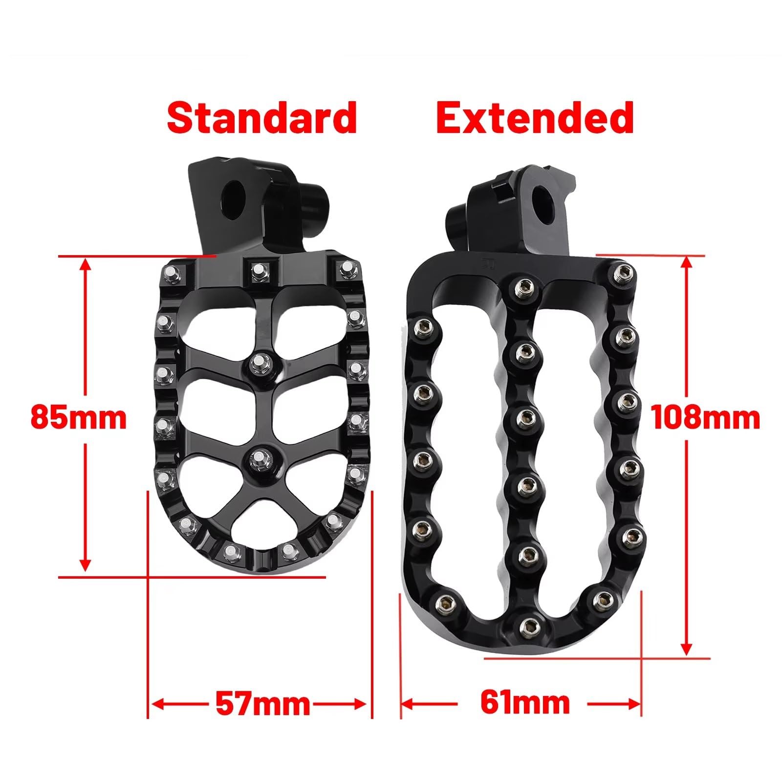 Compatibile Con YAMAHA Per XTZ700 Per TENERE Per RALLY Per EDITION Per TENERE 700 2019-2024 Parti Di Modifica Per Pedane Universali Per Moto Poggiapiedi Moto(Blue,Size2)